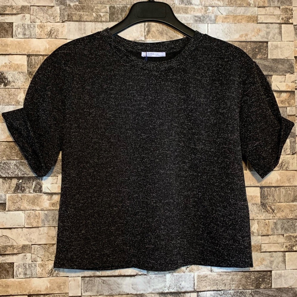Zara Basic Cuffed Top
